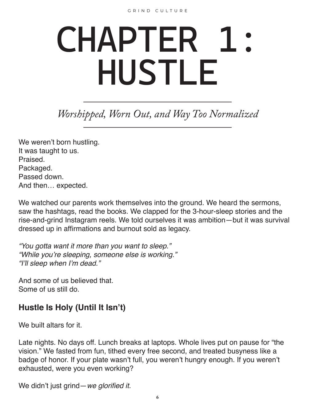 Hustle Detox