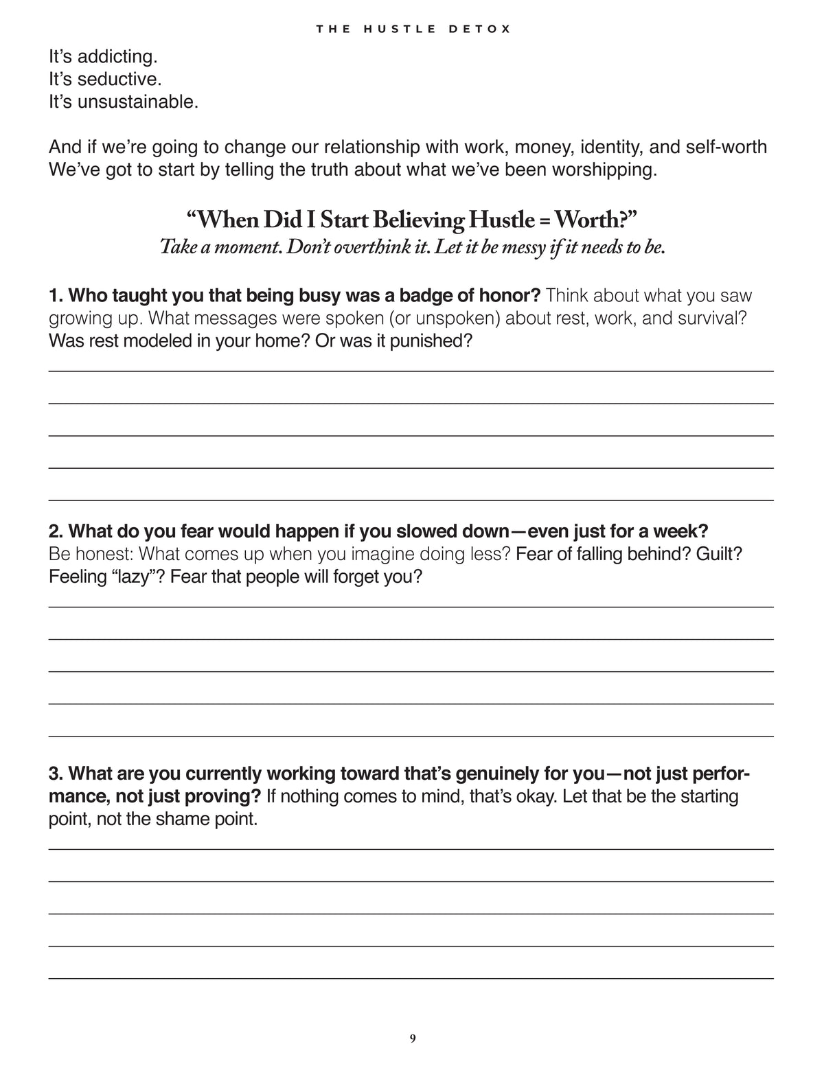 Hustle Detox